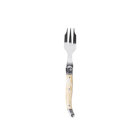 장네론 라귀올 티포크 디저트식기 디저트포크 케익포크, 1개, 마블베이지