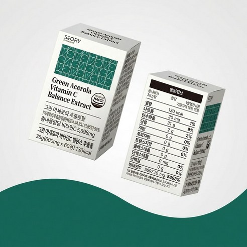 그린 아세로라 천연비타민C 밸런스 분말 추출물, 60정, 4개 - 비타민C | 쿠팡