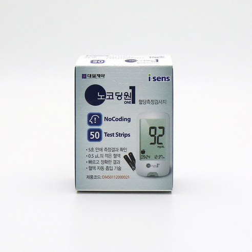 아이센스 노코딩원 혈당 측정 검사지, 1개, 50매