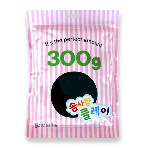 KC인증 솜사탕클레이, 1개, 300g, 검정