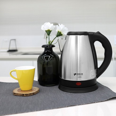 키친아트 스테인리스 전기티포트 대용량 1.8L 커피포트 이미지 3