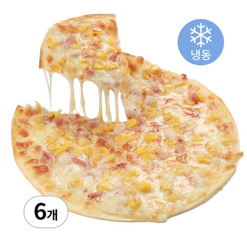 또띠아피자 콘치즈베이컨 20cm 6판세트, 165g, 6개