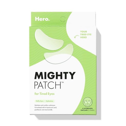 지친 눈을 위한 HERO METIC ghty 진정 하이 겔 패치 여러 번의 사용으로 밑을 깨우고 눈에 띄게 모공을 제거 6개 ...