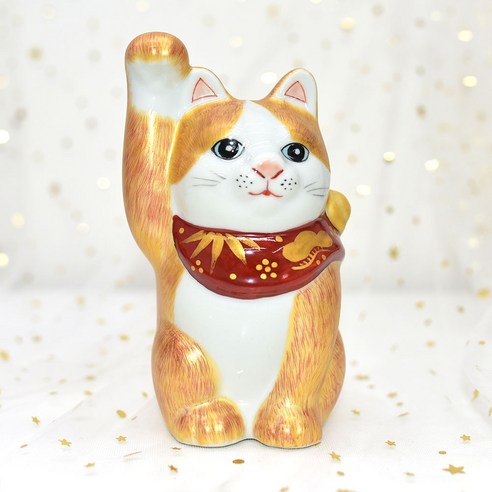 日本九谷燒招財貓金彩毛描yc915 - 雕像/藝術品| 酷澎