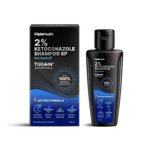 Tugain Essentials 2% Clarifying Scalp Shampoo 100ml Gentle Daily Care