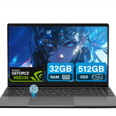 가성비 독립 그래픽 노트북 16.1인치 FHD IPS/AMD A6-7310U 32+512GB 7000mAh 대용량 배터리 / 백라이트 키보드/인강용 사무용 재택근무용 가벼운 데일리, 회색, i3-6006u, 512GB, 32GB, WIN10