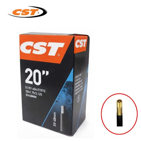 CST 슈레더튜브 20 자전거튜브 20인치 전기자전거, 1개