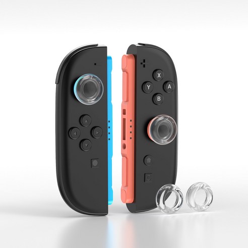 이이네 Switch 2 조이콘용 투명 조이스틱 커버 스위치2 조이콘 아날로그 실리콘 커버 2p 스틱캡 세트, 1세트, 투명색, L1064