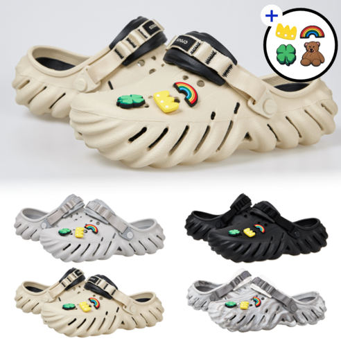 국내매장판 크록스 에코 클로그 마블 + 4종 악세사리 / 샌들 슬리퍼 4중 1택