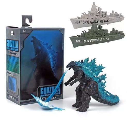 NECA 고질라 피규어 2019 영화 버전 네카 블루 16cm 고질라, 1개, 1개