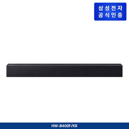 삼성전자 2채널 B 사운드바 고객직접설치, HW-B400F/KR, 블랙