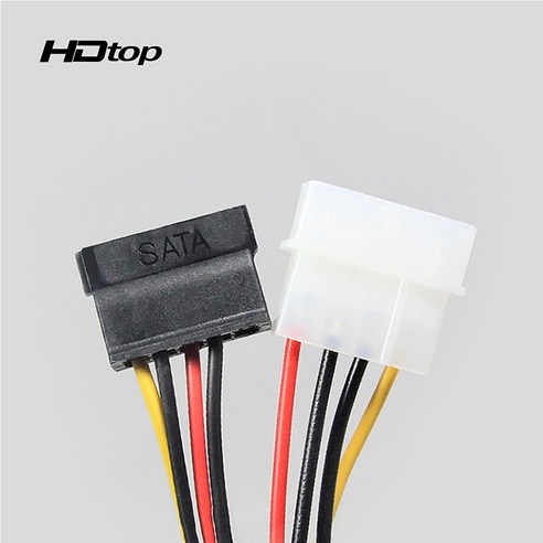 HDTOP IDE-SATA 전원 연장 케이블 30CM HT-I13, 1개