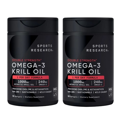 스포츠리서치 더블 스트렝스 오메가3 크릴 오일 1000mg