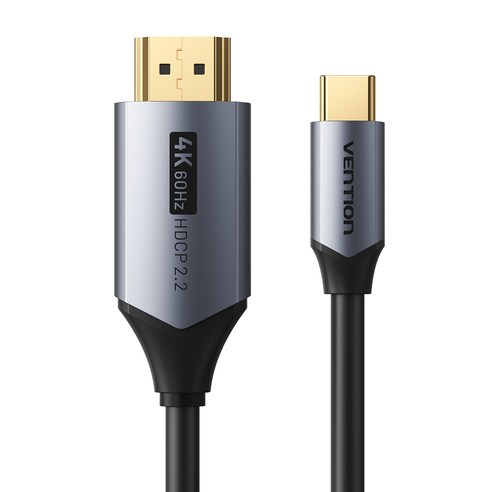 벤션 UHD 4K 60Hz USB C타입 C to HDMI V2.0 미러링 비디오 케이블, 1m, 1개