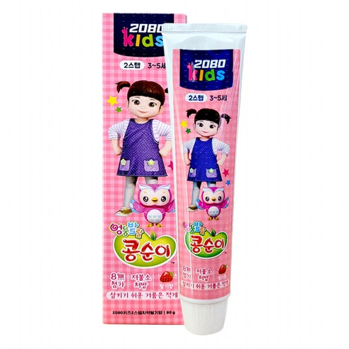 애경 2080 어린이 치약70g 2~5세, 1개