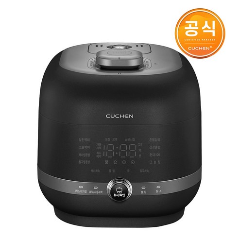 쿠첸 6인용 IR 압력 121 큐브밥솥 CRR-PMPR0670K, 스톤블랙