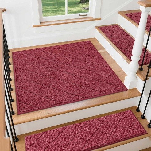 COSY HOMEER Stair Landing Rugs Non-Slip Corner Indoor Edging Treads for ...