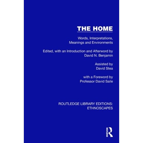 (영문도서)The Home: Words Interpretations Meanings and Environments Paperback, Routledge, English, 9781032864235