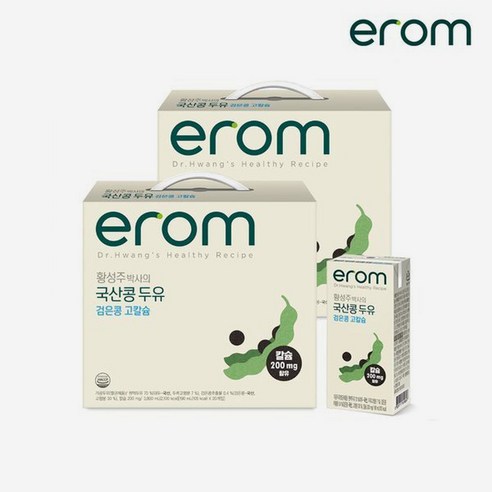 이롬 황성주 박사의 국산콩 두유 검은콩 고칼슘, 190ml, 60개