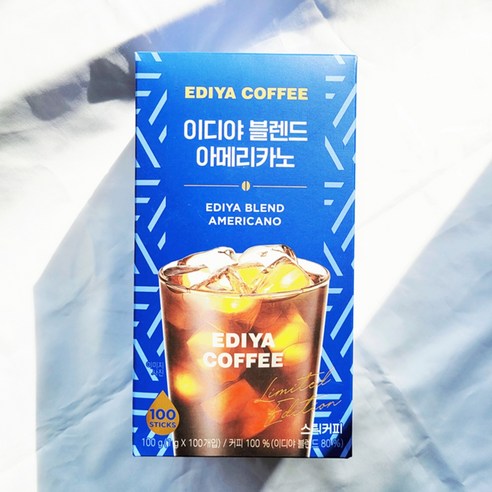 EDIYA 이디야 블렌드 아메리카노 스틱커피 HOT ICED 블랙커피 대용량