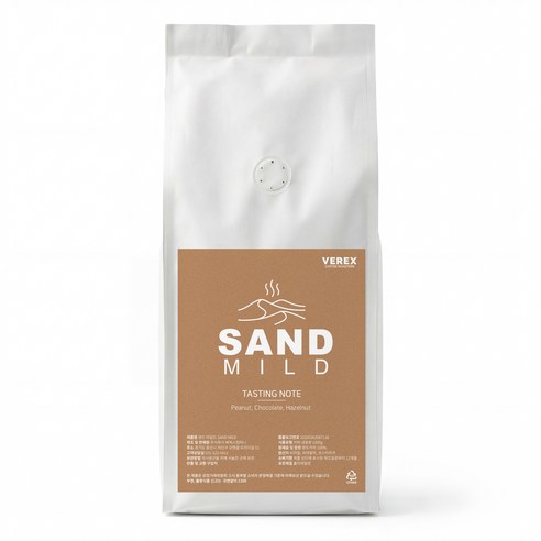 베렉스커피 샌드마일드 산미없는 고소한 너티 블렌드 원두커피, 1개, 1kg, 홀빈(분쇄안함)