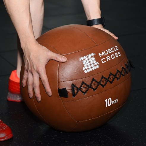 머슬크로스 월볼 소프트 메디신볼 웨이트 메디슨 슬램볼, 10kg, 1개, 브라운 상품 사진