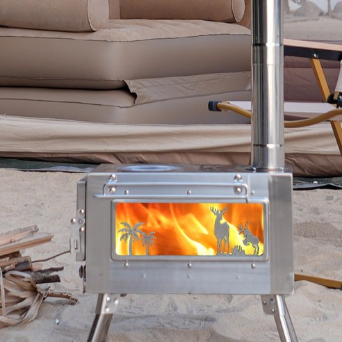 TaiStar 휴대용 접이식 난로, 당신의 캠핑을 따뜻하게 물들이는 마법