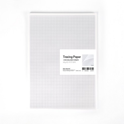 PaperPhant 그리드(모눈 방안) 트레싱지 60g 50매입, 1개, A3