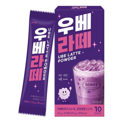 보니티 우베라떼 파우더 스틱, 20g, 10개입, 1개