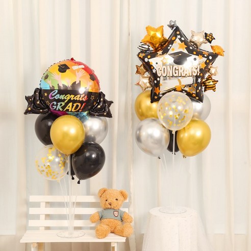 Pi & Biyuniti Joleopsik Pungseonseutaendeugidung Set , 1 Set , 03) Joleoppungseonkkot Set -C Seutaendeu Set ([피앤비유니티] 졸업식 풍선스탠드기둥세트, 1세트, 03)졸업풍선꽂이세트-C스탠드세트)