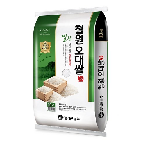 정직한농부 철원오대쌀 10kg / 25년산 햅쌀 / 상등급 단일품종 안전박스포장