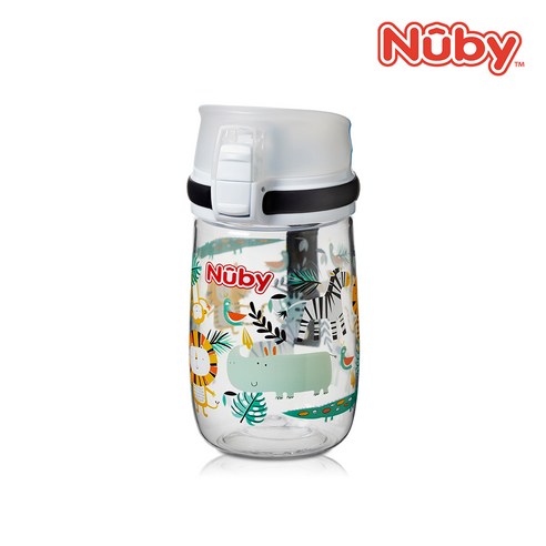 누비 정글 유아물병, 300ml, 1개, 보태니컬화이트