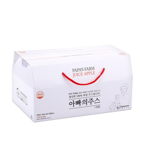 [연두팜] 아빠의주스 사과즙 20개입 실사용 후기 | 효과 있을까? - 상품 이미지 1