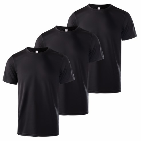 1+1+1 남자 드라이 기능성 반팔티 쿨티 3P세트 티셔츠 남녀공용 베이잉