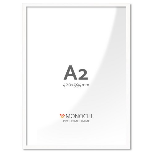 모노치 PVC 프레임 홈 인테리어 액자 A2, 1개, 스노우