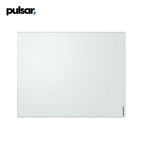 Pulsar 슈퍼글라이드 V2 유리 마우스 패드 1.5T두께 화이트 L SGPLW2, 1개