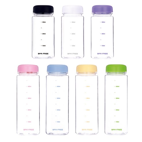 눈금 물병 트라이탄 마이보틀, 500ml, 핑크 (500ml)
