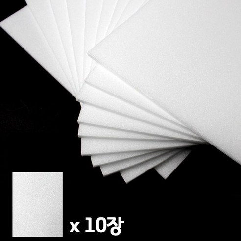 (재미스쿨) 비접착 원단 우드락 A4 21X30cm 5T(5mm) 10장 우드보드