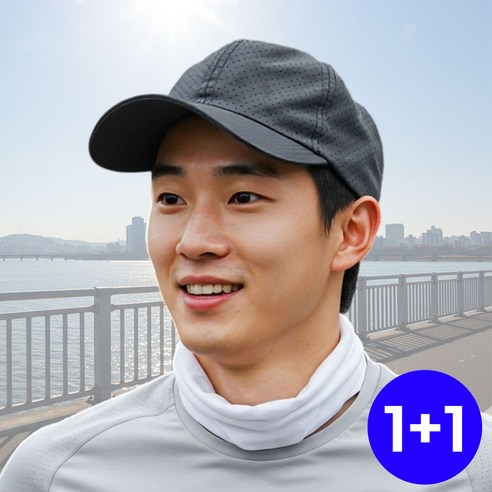 온덱스 남자 러닝 모자 여름 대두 볼캡, 블랙+블랙