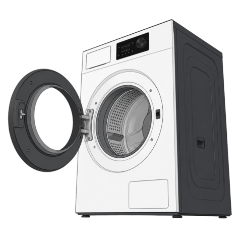 삼성전자 LCD 71.7mm 다이얼 Bespoke AI 건조기 20kg 방문설치, 화이트, DV80H20DDW