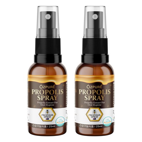오즈퓨어 호주 프로폴리스 스프레이 25ml, 2개 실사용 후기 | 효과 있을까? - 상품 이미지 1