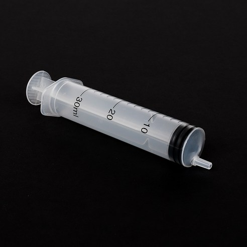 애견 고양이 이유식용 주사기 영양제 치료제 급여 플라스틱 주사기 30ml x 10개, 1세