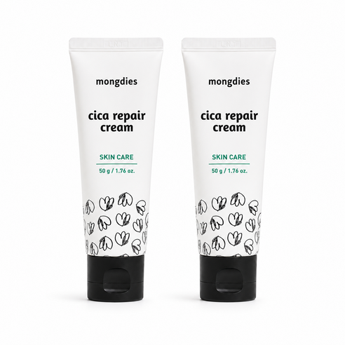 Low Irritation Soothing Mongdiseu Sika Repair Chimdok Cream , 2 Pack , 50 ml ([저자극 진정] 몽디에스 시카 리페어 침독 크림, 2개, 50ml)