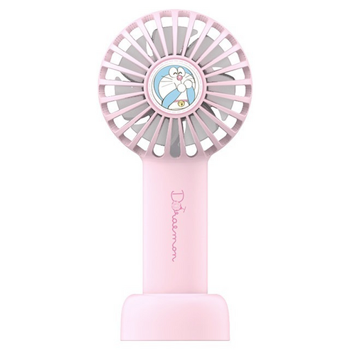 락 도라에몽 버블 미니 휴대용 선풍기 YW-DC03, 핑크