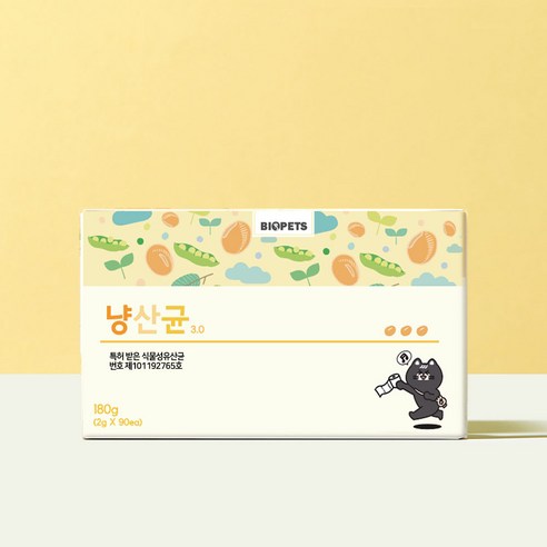 강아지 고양이 유산균 바이오펫츠 냥산균60g 90EA, 90회분, 장건강/유산균, 1개