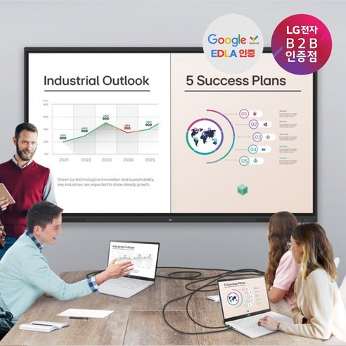 LG 전자칠판 189cm(75인치) 75TR3DQ 안드로이드 스마트보드, 방문설치, 벽걸이형, 벽걸이설치(고정형), 75인치, 189cm