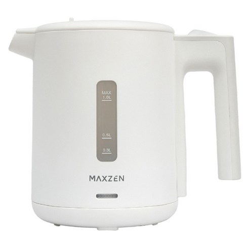 맥스젠 컴팩트 전기포트 MKT10SR01 1L, 화이트
