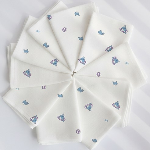 코코자네 밤부 100% 시그니처 손수건 10장