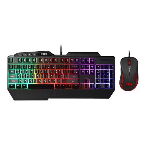 COX CKM510 게이밍 키보드 마우스 세트, 블랙, 일반형