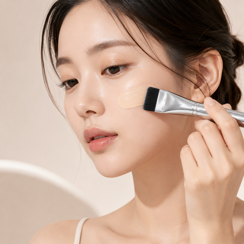 아뜰리에플레게 파운데이션 브러쉬, 1개, 미드그레이